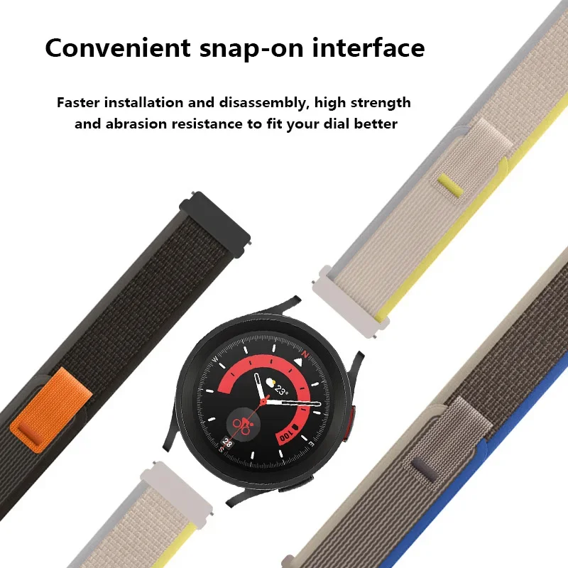 Фото Ремешок из нейлона Trail Loop 22 мм 20 мм для Huawei Watch GT6 Pro/GT5 Pro/GT6/5/4 46 мм, браслет для Amazfit Helio/Balance 2/Bip 6 №5