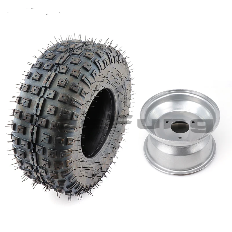 

6 Inch ATV Wheels 145/70-6 Tire Tyre for 6 Inch Iron Wheel Rims Fits Go Kart Buggie Atv Quad Accessories