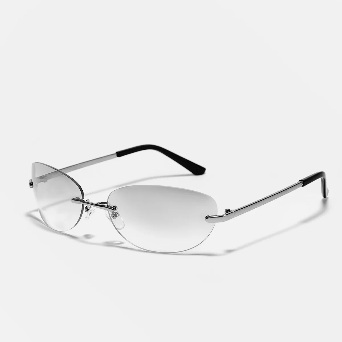 

2023 Fashion Punk Borderless Sunglasses for Women Men Trendy Wrap Around Sun Glasses Shades Eyewear UV400 Goggles