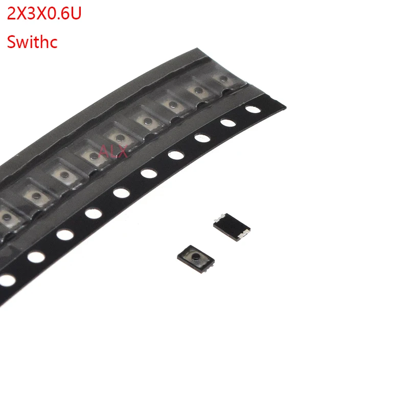 Тактильный кнопочный выключатель 2x3x100 U, тактовый 4-контактный Микровыключатель SMD, тонкая пленка, ручной сенсорный выключатель, 20/50/0,6 шт.