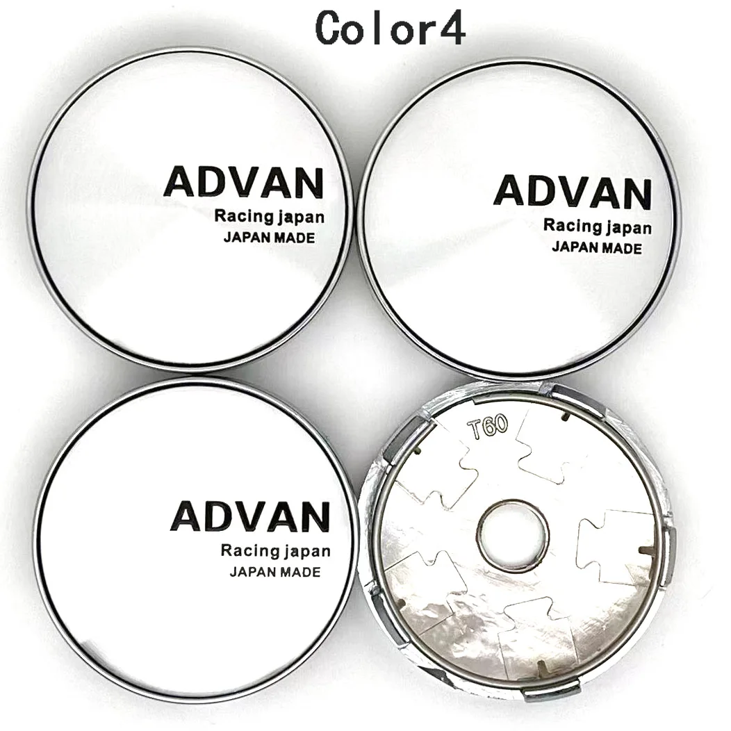 

4PCS/Lot 60MM Car Wheel Center Caps for ADVAN Racing Advanti RACING WHEEL Emblem Logo Car Styling Accessories