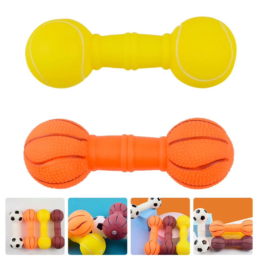 

2 Pcs Kitten Teething Toy Puppy Toys Teething Toys Puppies Puppy Chew Toys Chewing Toys Dogs Puppy Supplies Basketball Dog Toy