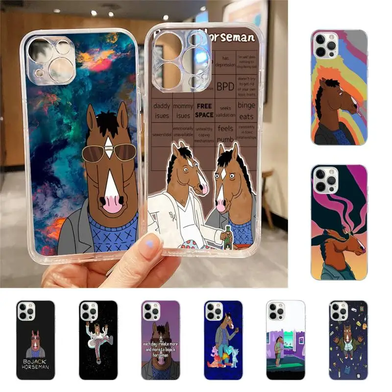 

Cartoon B-BoJacks Phone Case For Iphone 7 8 Plus X Xr Xs 11 12 13 Se2020 Mini Mobile Iphones 14 Pro Max Case