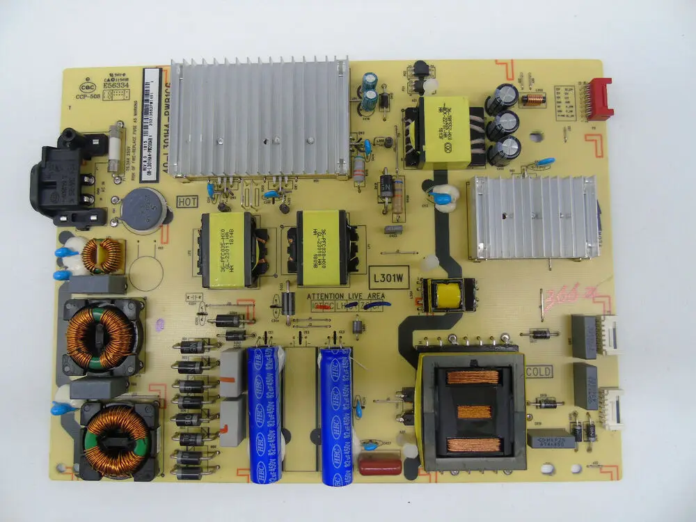 

TCL L65E5800A-UD L65P2-UD плата питания 40-L301H4-PWB1CG