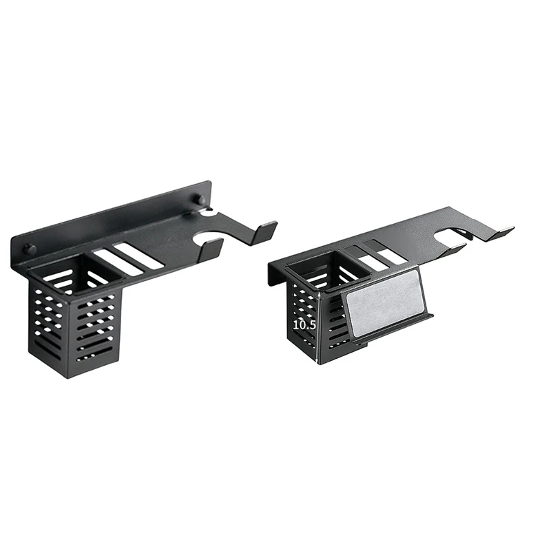 

Настенный органайзер для ванной комнаты, держатель для фена с ящиком для хранения, полка для щипцов и щипцов, домашний кронштейн для ванной ...