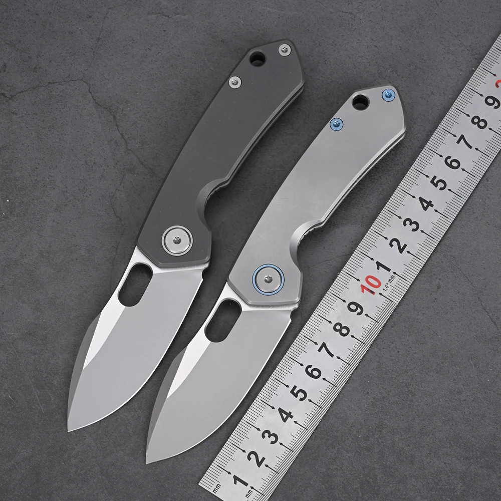 

Охотничий складной нож Maxace MX158, S90V Blade TC4, титановая ручка, тактический походный инструмент для самообороны, выживания, повседневного использования