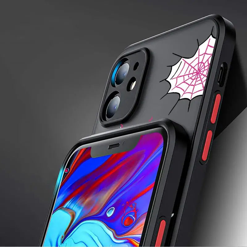 phone case for Xiaomi mi 14 13 11 lite 9t 10c 9a 12 10t pro 13c 11t Los casos matte frosted fundas Marvel Spider Man Gwen Love