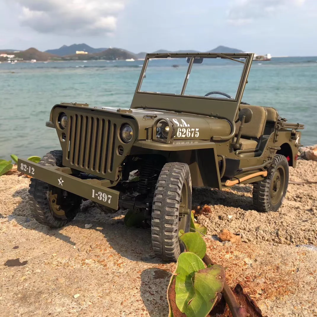1:12 Rc Fms Mb Willys Jeep Off Road Vehicle 82 Ковш-грузовик 1941 для Elcectric Model 4wd Rtr Гусеничный