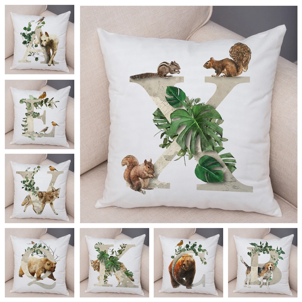 

Мягкий плюшевый чехол для дивана с надписью, животными, растениями