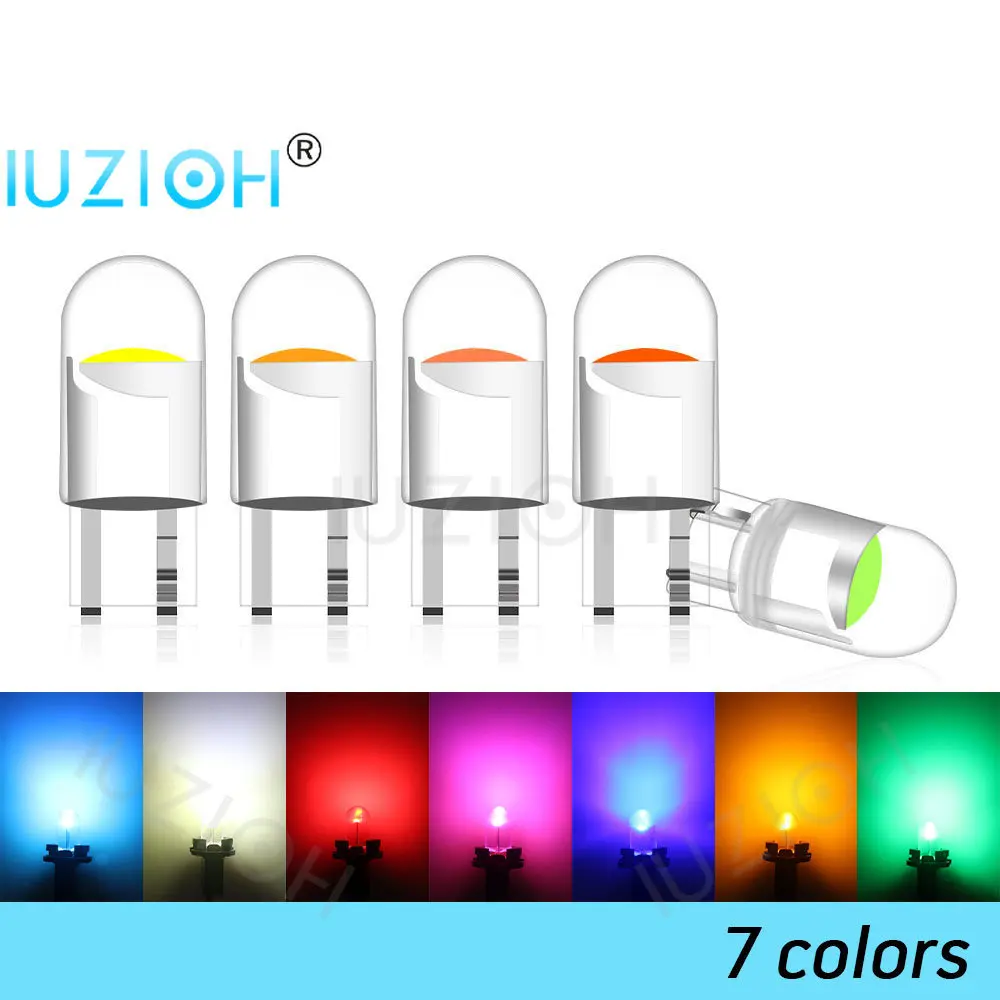 

IUZIOH 6PCS 12V 24V T10 Светодиодная лампа W5W WY5W 194 Лампа 5W5 Номерный знак Внутренняя купольная дверь Белый Красный Читание Авто Автомобиль Грузовые фонари