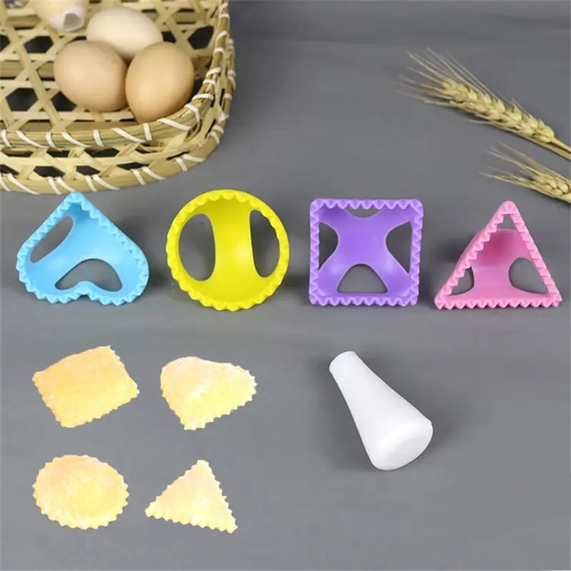 

4Pcs/Set DIY 3D Dumpling Moulds Dough Press Ravioli Fruits Pie Mould Cookie Home Pastry Baking Cooking Tools Kitchenware