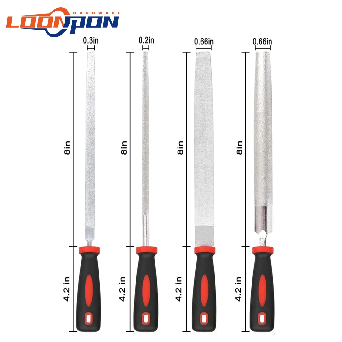 

Loonpon Алмазный напильник 8 дюймов 120 зернистости