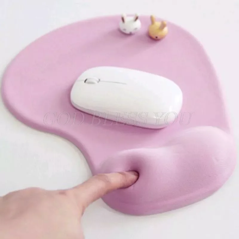 

Office Mousepad with Gel Wrist Support Ergonomic Gaming Desktop Mouse Pad Wrist Rest Drop Shipping
