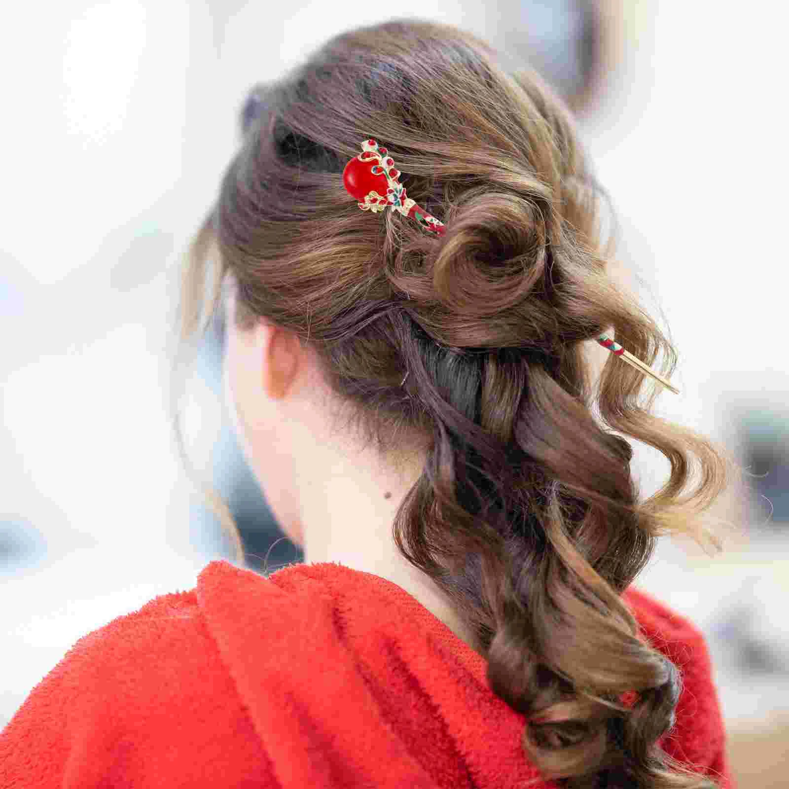 Женские винтажные красные зажимы в виде старинных искусственных когтей