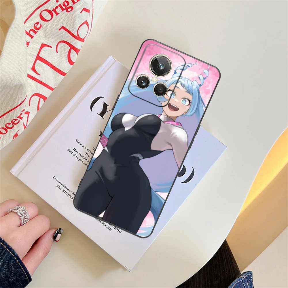 Черный мягкий чехол для телефона с изображением героев оформления интерьера Realme