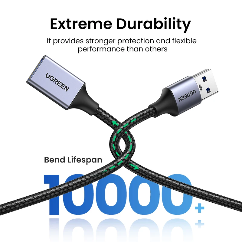 Фото Кабель-удлинитель USB 3.0 А (штекер)/USB 3.0 А (гнездо), для передачи данных, для принтера, PlayStation, клавиатуры №5