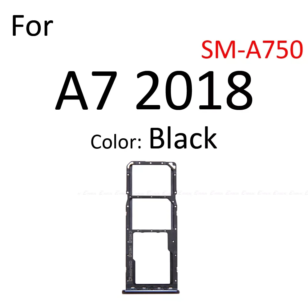 

Sim Card Tray Socket Slot Reader Adapter For Samsung Galaxy A7 A5 A3 2018 2017 A750 A720 A320 Micro SD Connector Container