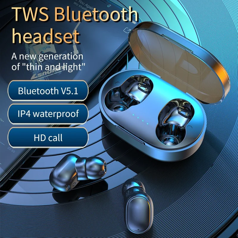 

TWS Bluetooth 5,1 наушники, Беспроводная мини-гарнитура, беспроводные наушники-вкладыши, водонепроницаемые наушники