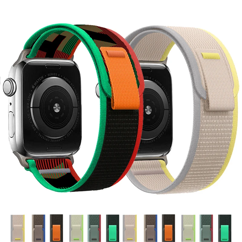 

Ремешок Trail loop для apple watch band 49 мм 44 мм 40 мм 45 мм 41 мм 42 мм 44 45 49 мм, браслет correa для iWatch Ultra series 7 6 5 3 se 8