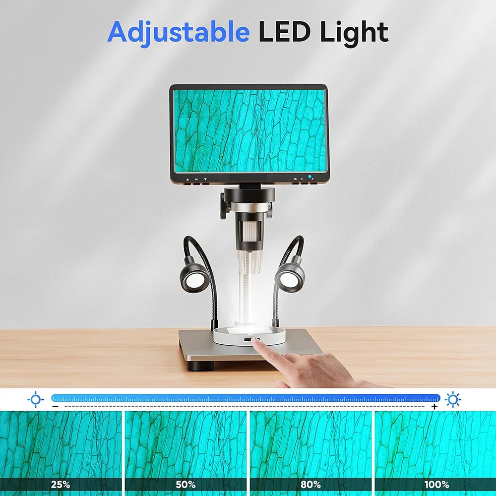 Универсальный нижний светильник для микроскопа пропускаемый светодиодный