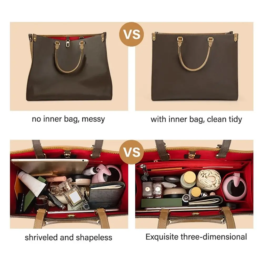 Фетровая вставка внутренняя сумка-тоут для LV Onthego