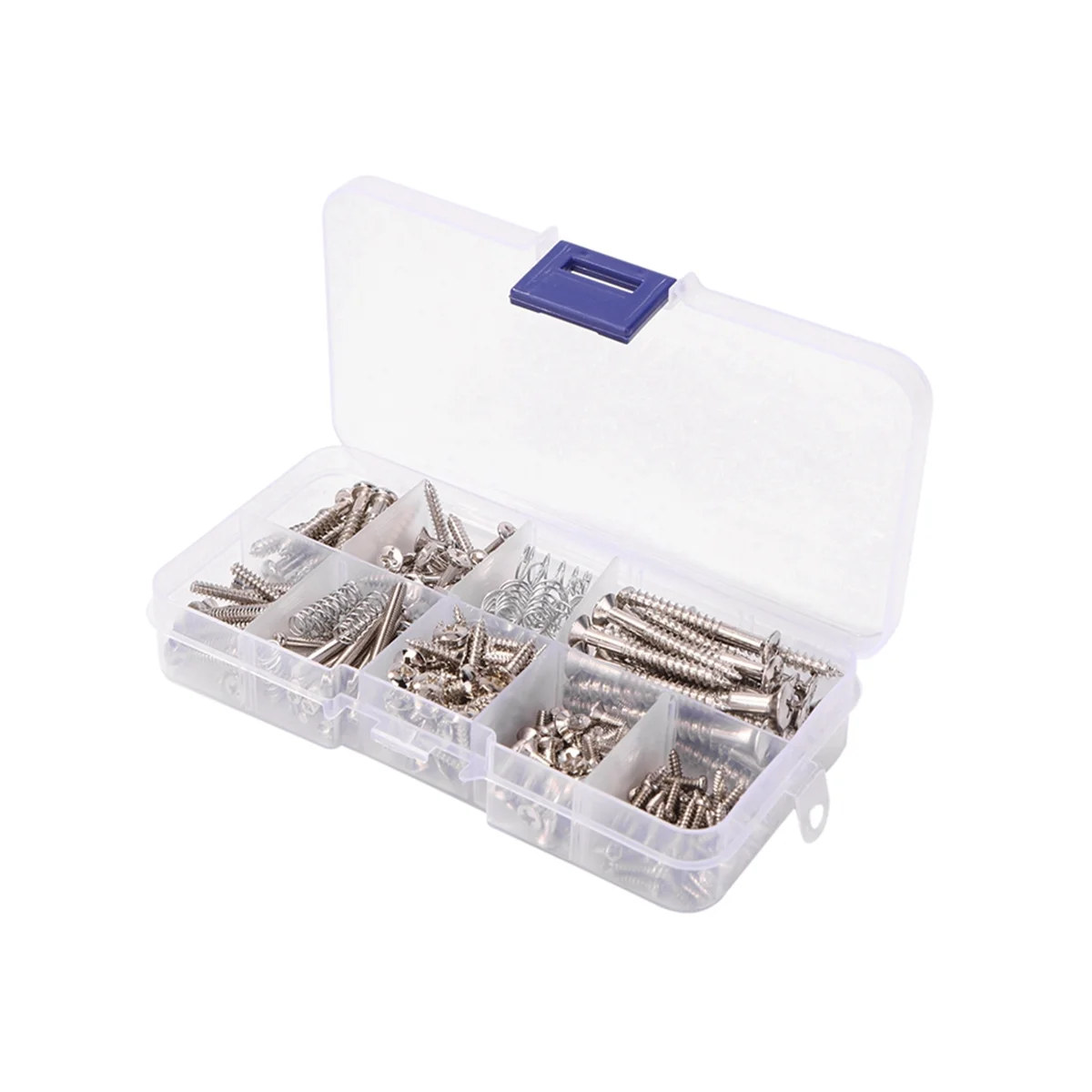 

226Pcs Electric Guitar Screws Kit for Pickguard Back Plate Mount Bolt Tool Musical Instruments Part Silver