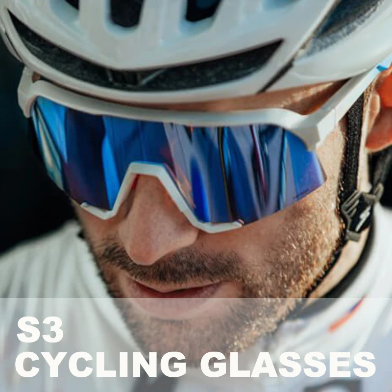 Glasses 3 Lens Outdoor Sports Riding Sunglasses With Box Mou