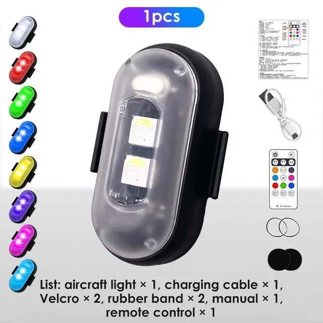 

Магнитный автомобильный фонарь, перезаряжаемый через USB автомобильный фонарь с дистанционным управлением, многофункциональный светодиодный фонарь для декора автомобиля и мотоцикла