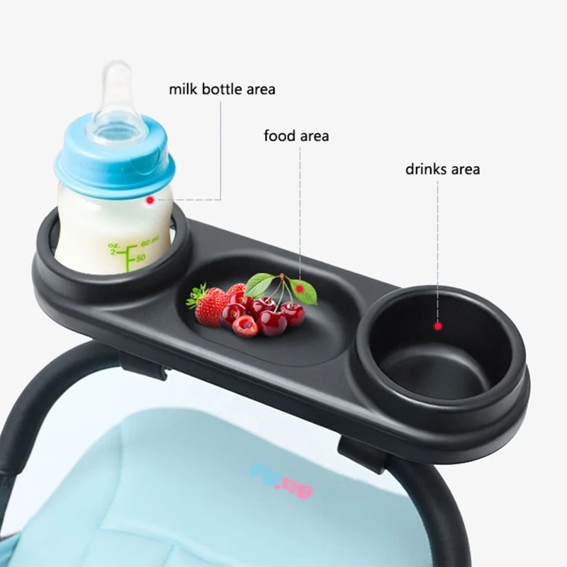 

Baby Stroller Dinner Table Tray Accessories Plate Handrest Dish Supplies for Toddler Infant Girls Boys Milk Bottle Cup