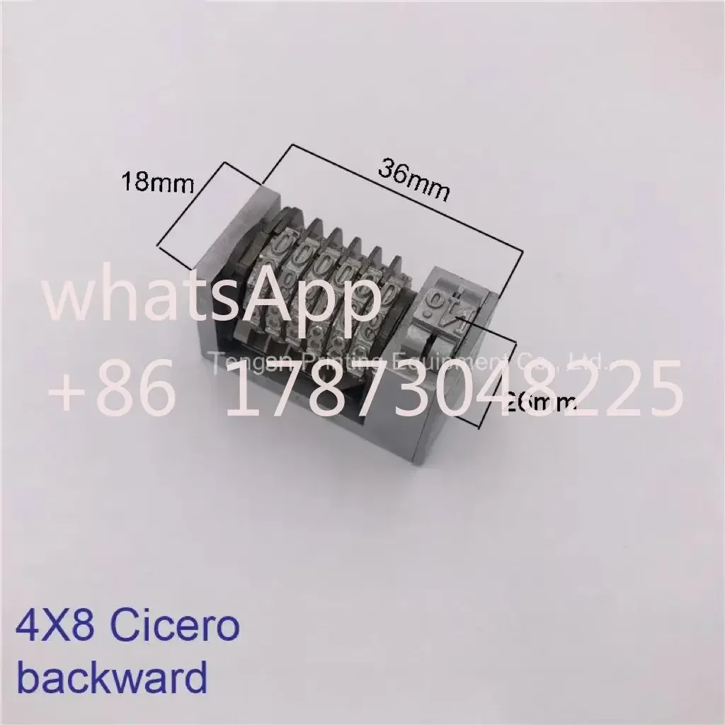 2 шт. новый римский тип 4x8 Cicero 6-значная нумерационная машина вперед или назад для