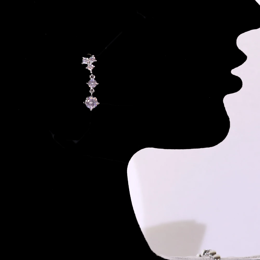 2024 роскошный дизайн белое ожерелье с микро-паве циркониевое комплекты ювелирных