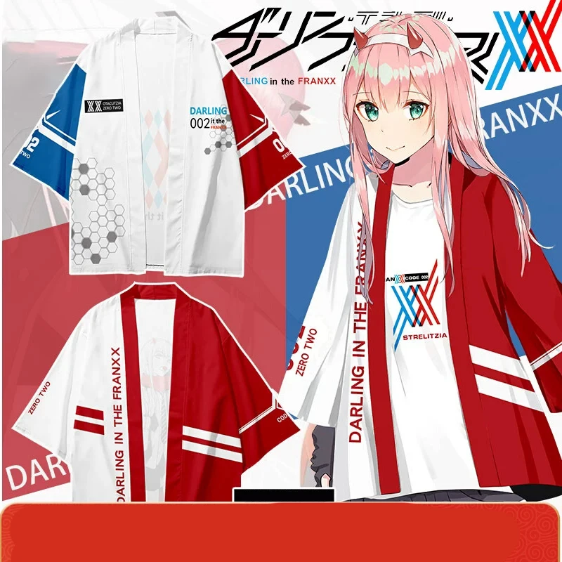 

DARLING in the FRANXX 02 Zero Two Haori Cos Short Sleeve Long Sleeved Sweater Birthday Gift Surrounding Anime Impression Works