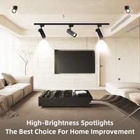 Set LED Track Light Ceiling Lamp 20W Folding Downlight Rail Spotlight Home Lighting for Living Room Wall Light Home AC180-265V