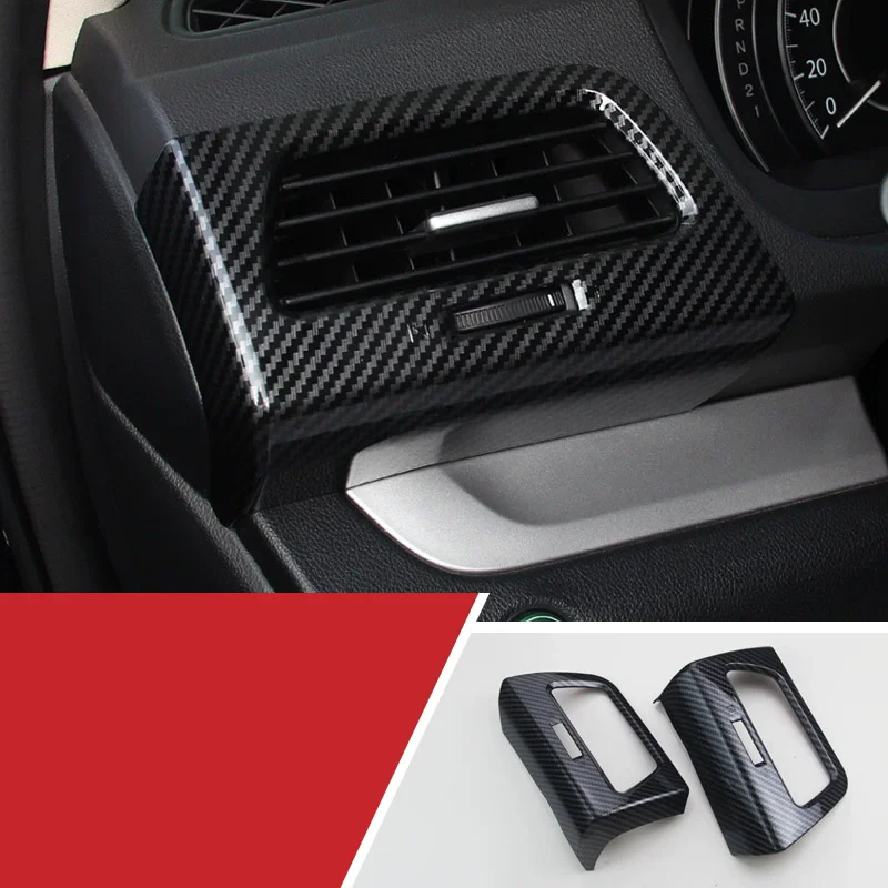 

Для Honda CRV CR-V 2012-2016 ABS углеродное волокно, отделка автомобиля, полный комплект, аксессуары для интерьера, украшение, защитная наклейка, крышка