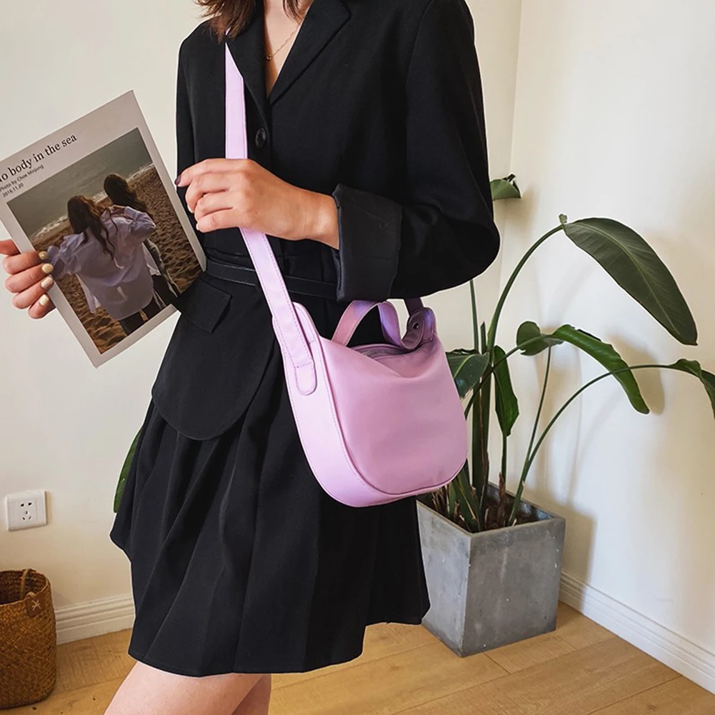 

Popular Simple Female Daily Bag Casual PU Leather Sling Handbag Purse Women Elegant Chain Shoulder Crossbody Bag