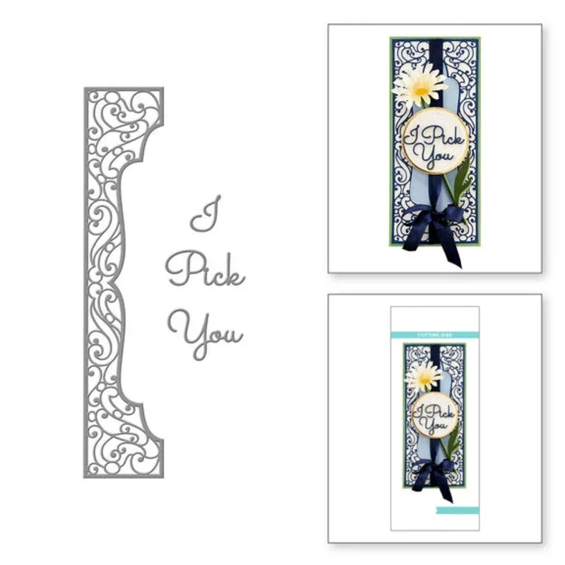 Новинка 2022 кружевная рамка с симметричным узором металлические штампы для