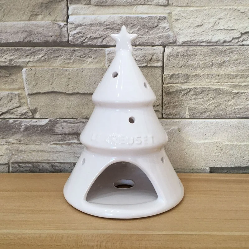 

Centerpiece Vases Candle Holder Ceramic Christmas Tree Candle Holders White Chandelier Bougeoir Dining Home Decorative Candles