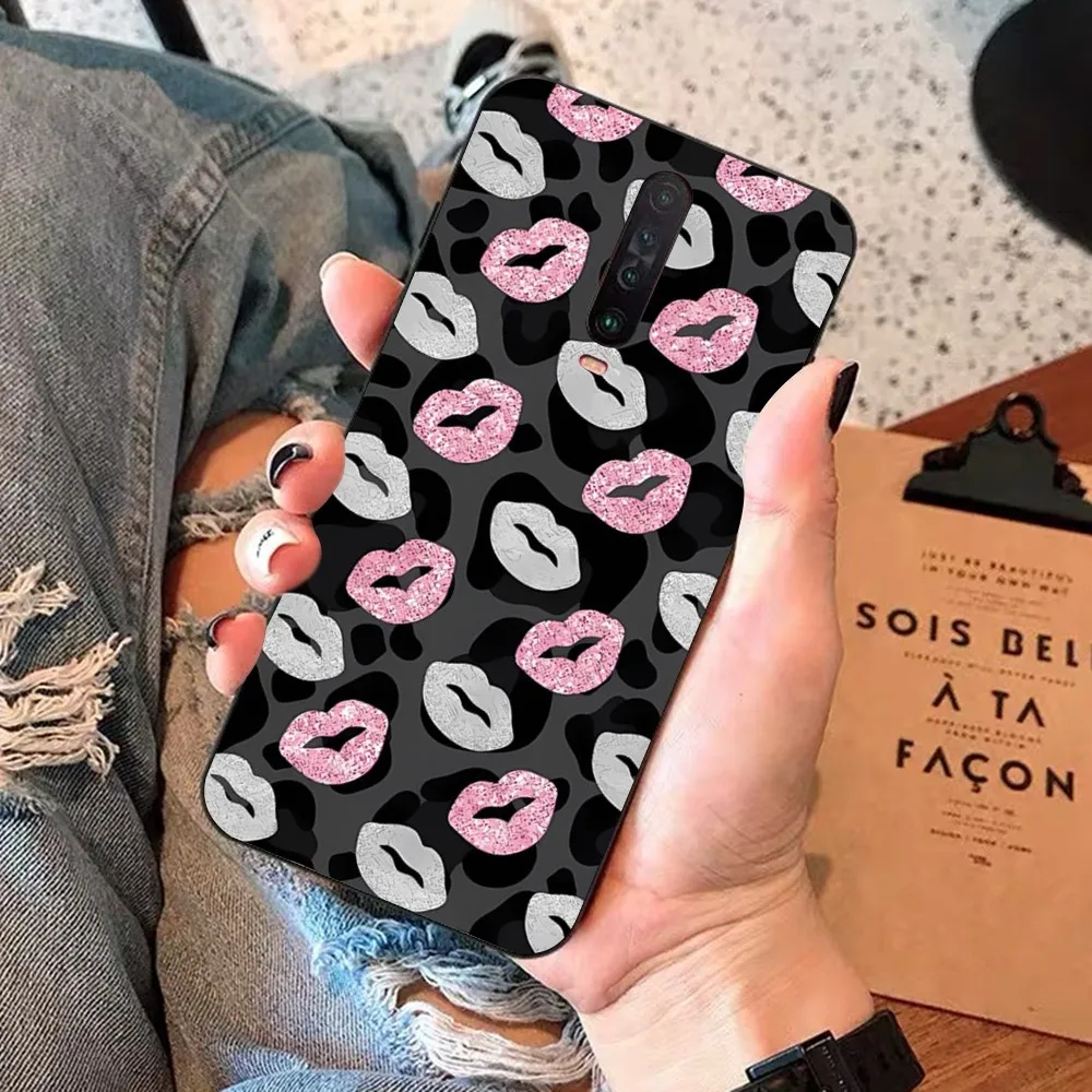 Сексуальная девушка Красные Губы Поцелуй раньше для Redmi 5 6 7 8 9 10 Plus Pro A GO K20 K30 K40 F3