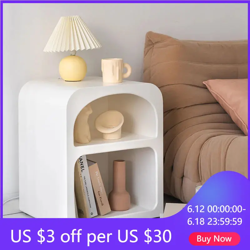 

Nordic Creative Bedside Table Simple Modern Bedroom Cabinets Design Small Closets Storage Cabinet Night Tables Bedroom Furniture