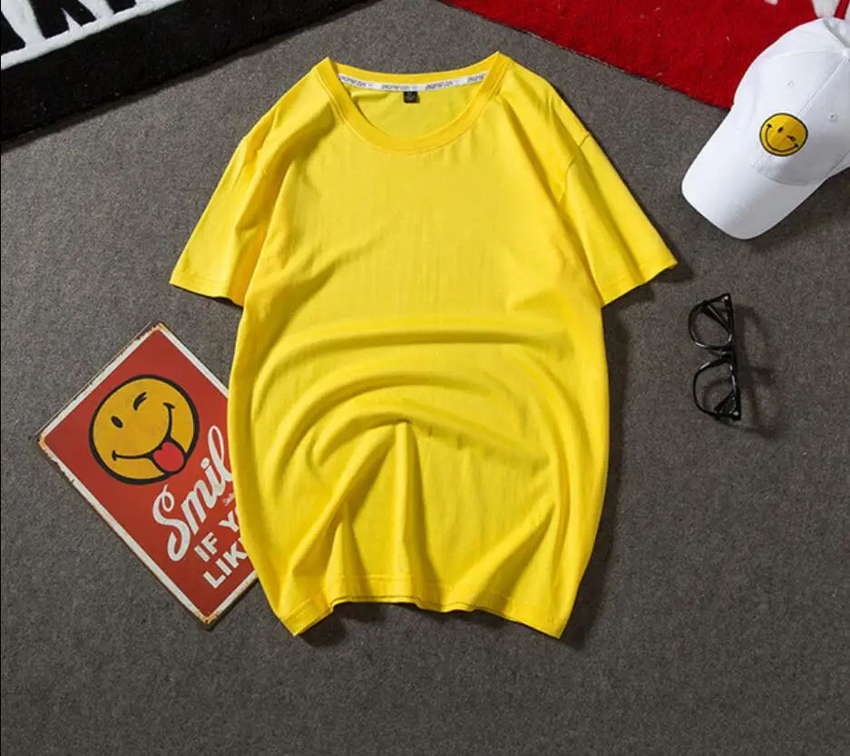 

2023HOT T-shirt men's summer 2021 new trendy brand casual half-sleeved clothes loose Korean style compassionate