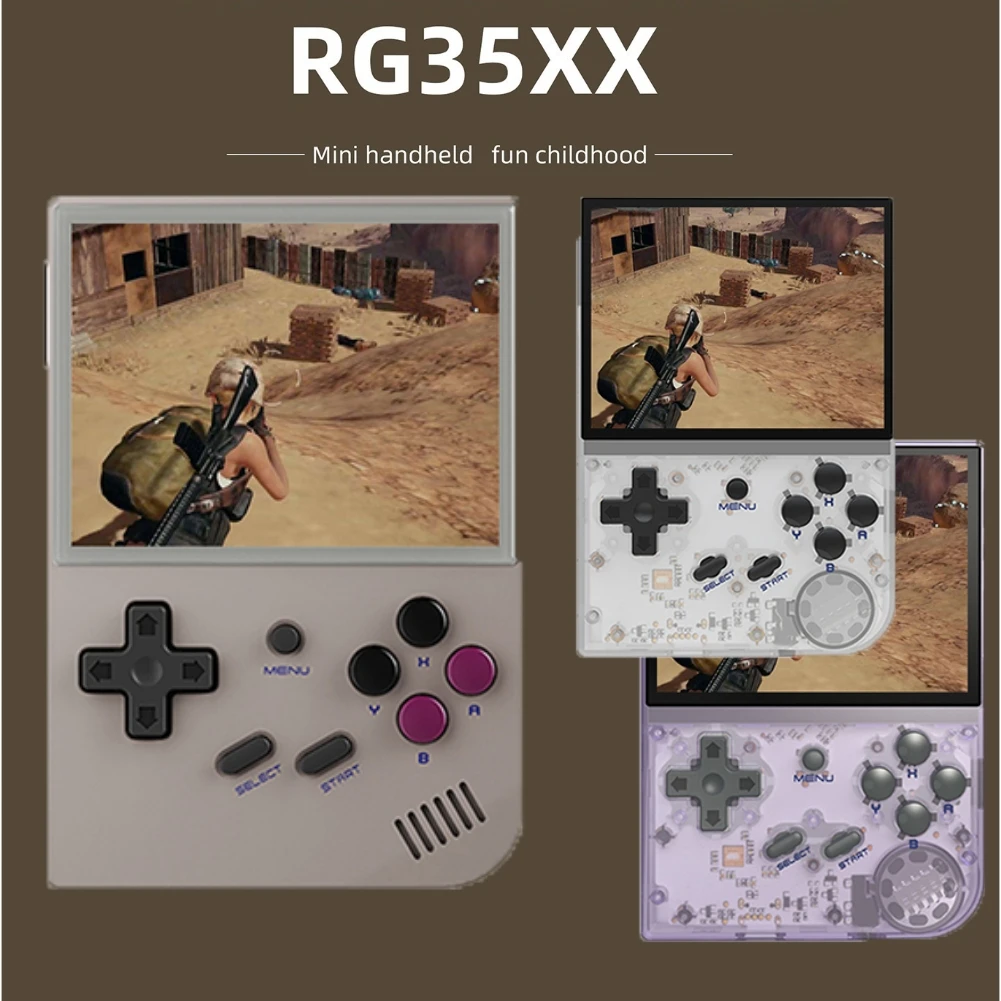 

Консоль игровая карманная с джойстиком, 3,5 дюйма, RG35XX/RG353V