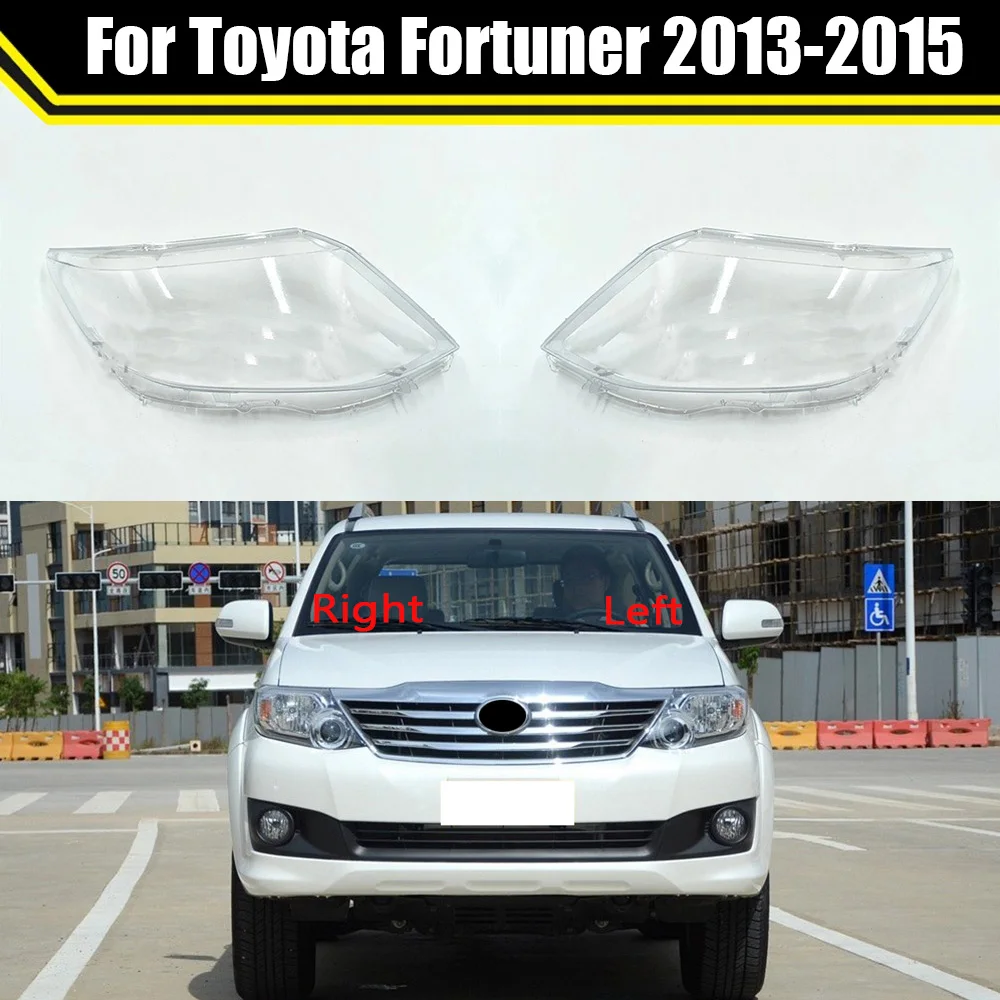 Car Headlight Cover Lens Glass Shell Headlamp Transparent Lampshade Auto Light Lamp Case For Toyota Fortuner 2013 2014 2015