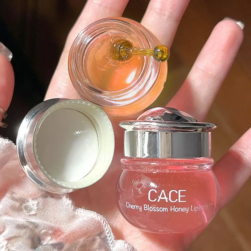 Розовая медовый Увлажняющий маска для губ Персиковое натуральное масло