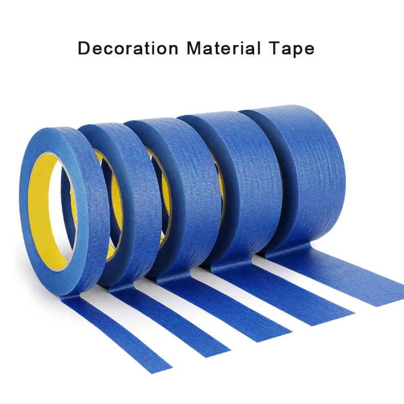 50M Painters Clean Peel Masking Tape Car Decor Sticker Adhesive DIY Painting Paper DIY Craft Home Supplies 5/10/15/20/25/30mm