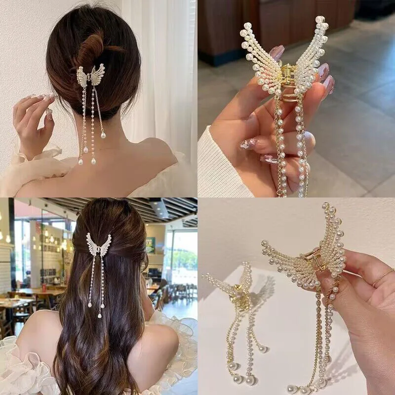 

Корейские модные шпильки для волос с искусственными бабочками, женские жемчужные заколки для волос, заколки для девочек, аксессуары для волос
