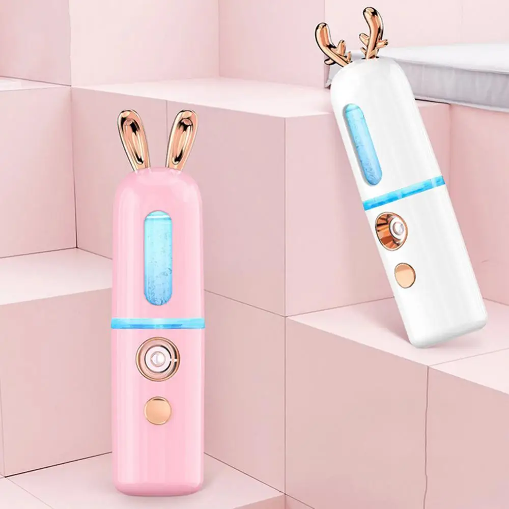 

Cartoon Humidifier Portable USB Charging Air Facial Moisturizing Mist Sprayer