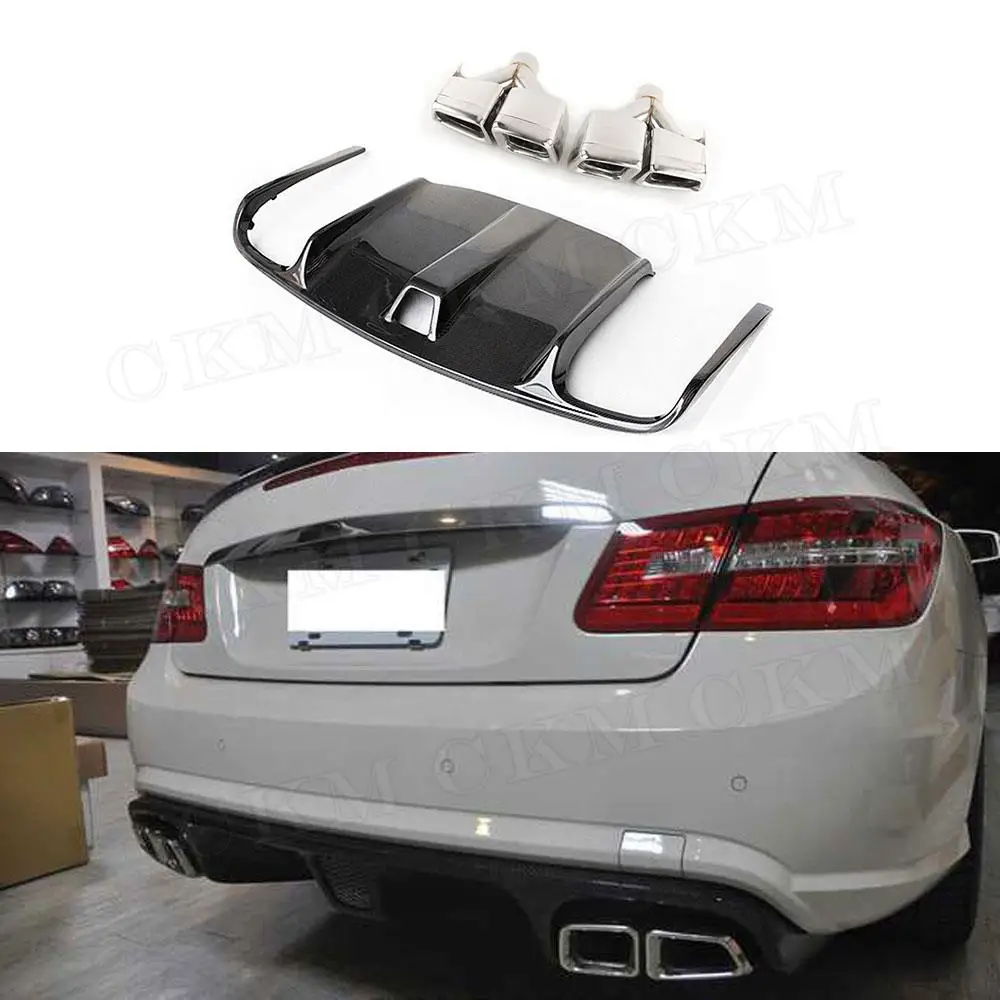 Штатив из углеродного волокна с наконечниками Exhuast для Benz E Class W207 C207 Coupe E260 E300 E350