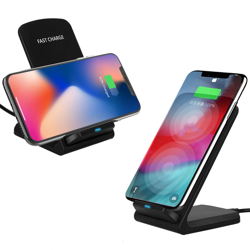 Беспроводное зарядное устройство Qi 15 Вт подставка для iPhone 13 12 11 Pro X XS Max XR 8 Samsung S21 S20