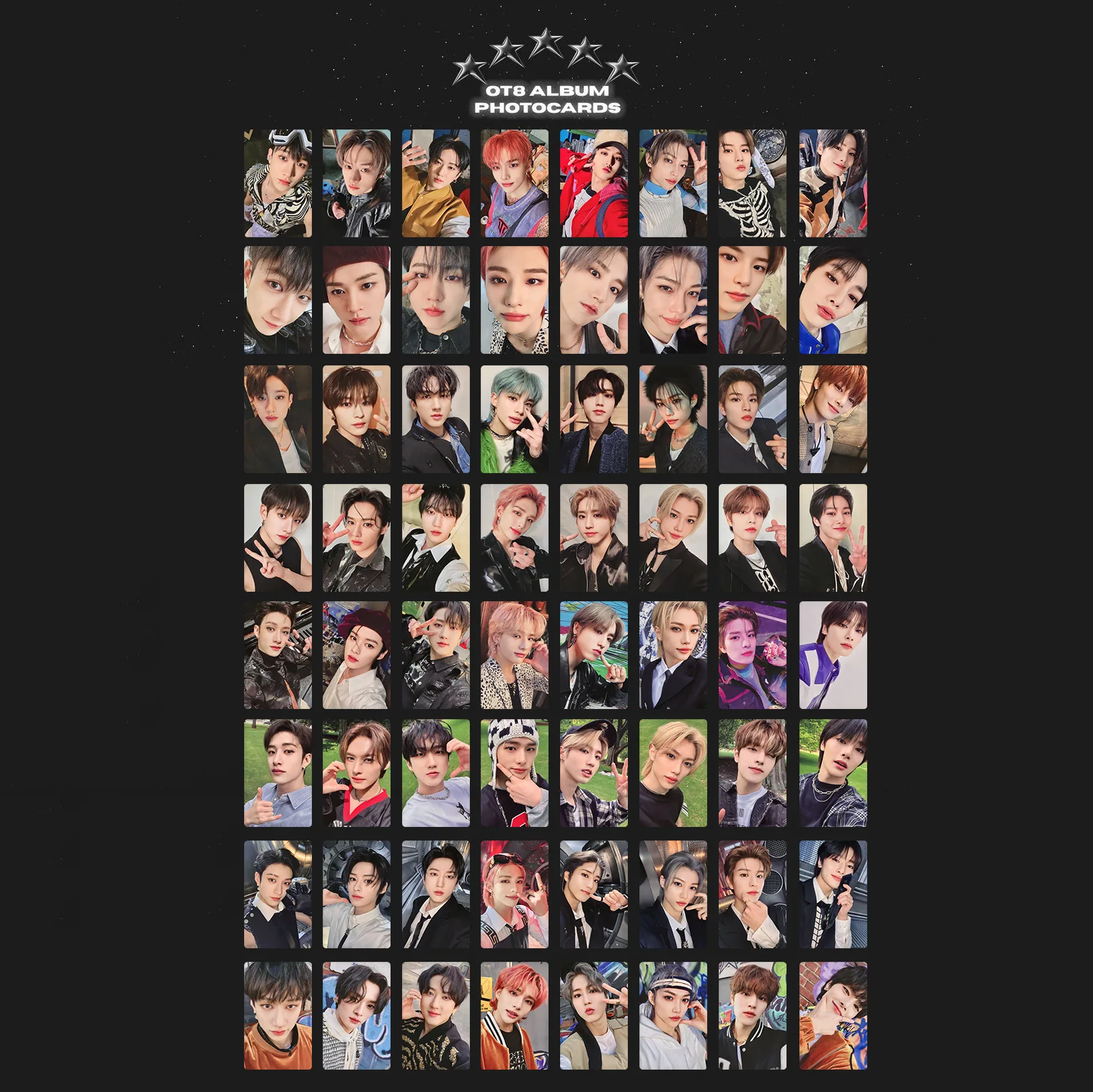 

KPOP бродячие дети★★★★★5-звездочные альбомные фотокарты Digipack POB LOMO карты музыка Корея предварительно заказанные Поклонники HyunJin Felix BangChan подарок