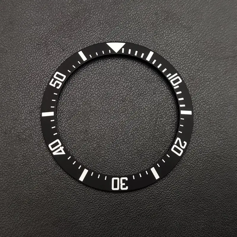 38mm Matte Ceramic Numeral Scale With Inner Diameter Of 30.5mm Suitable Bring Stickers For 40mm Men's Watch Accessories